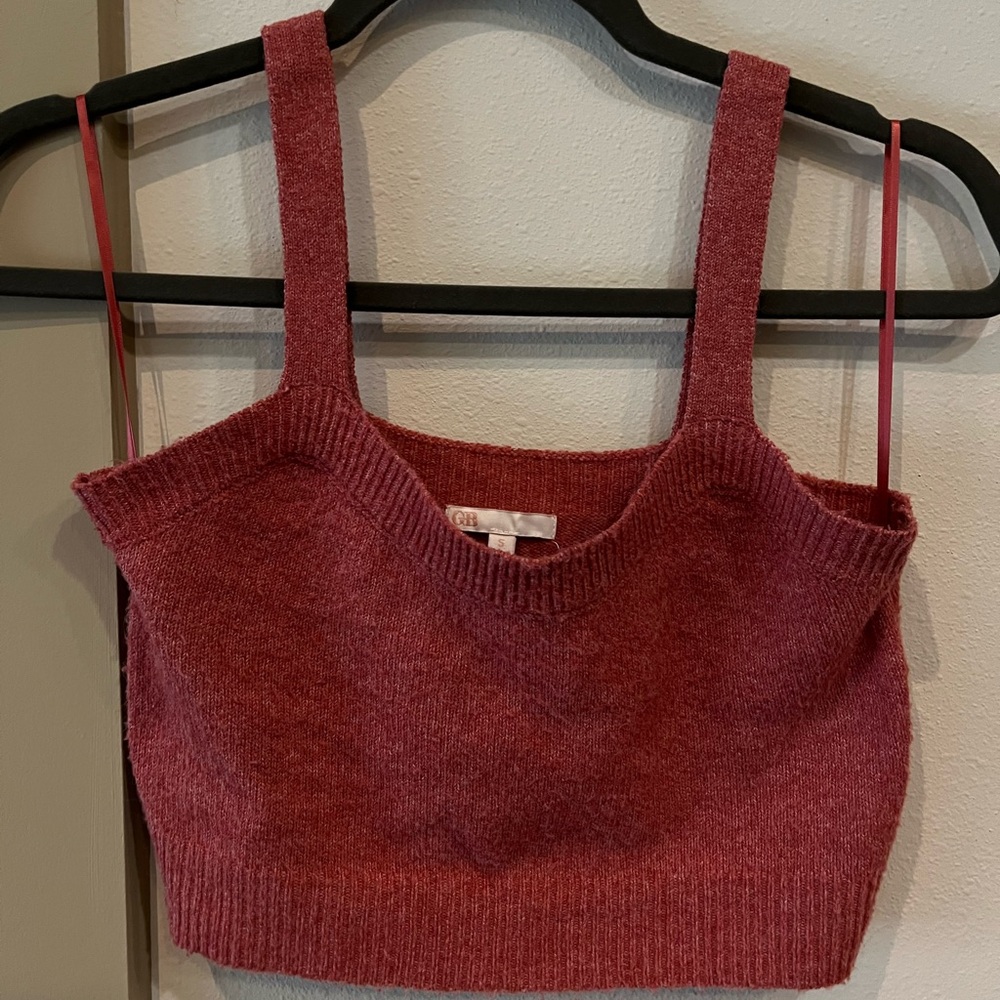Gianni bini cropped sweater tank